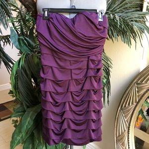SPEECHLESS Purple Prom Strapless Dress